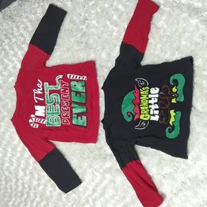 Long sleeve holiday Christmas shirt bundle GUC 12 months